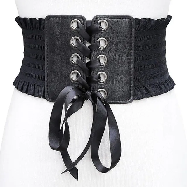 Women's corset strap with laced dark Tami cerna