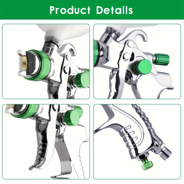 1pc Green Spray Pistol On Color 2008 With Rose 1.4/1,7/2,0 + 10pcs Dishwasher Without Washing + 1pcs Blue Watch