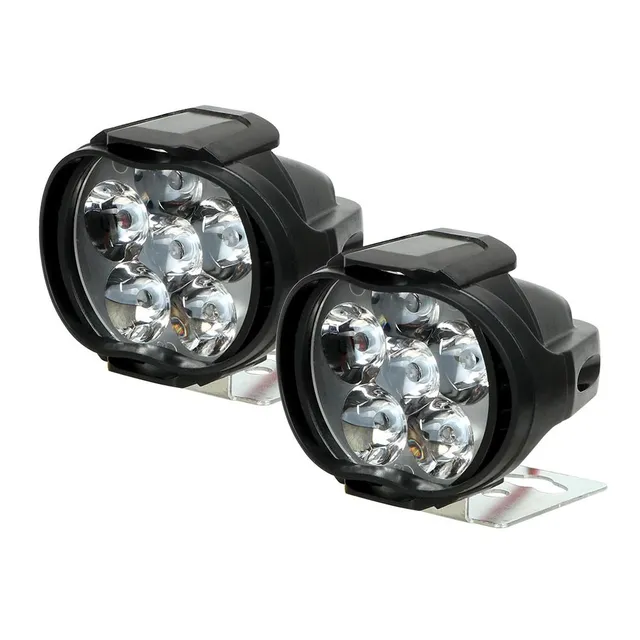 Set 2 lumini LED frontale pentru motocicletă