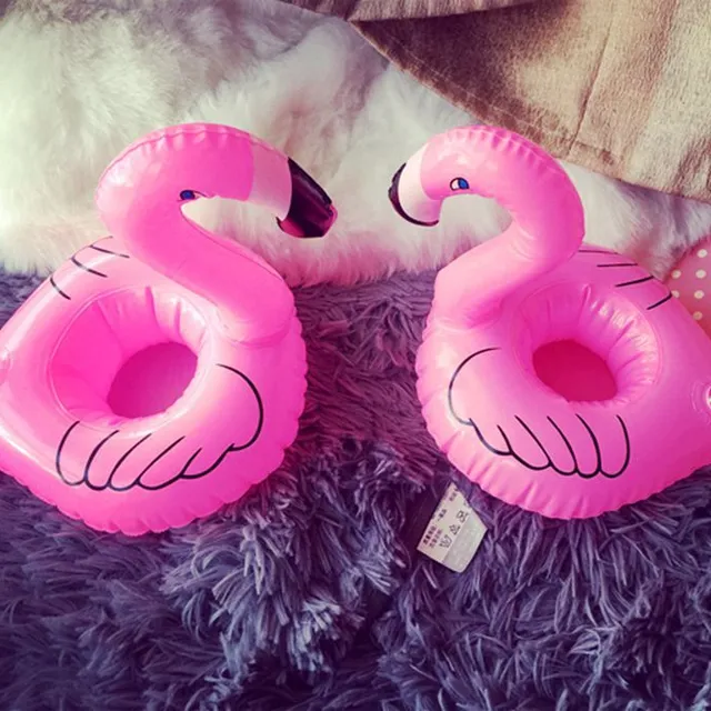 Stylish floating flamingo drink holder