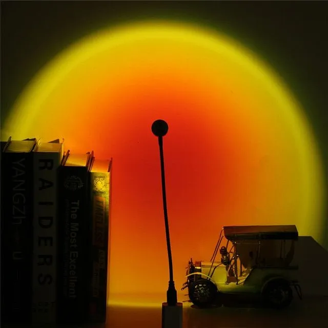 USB style lamp with sunset effect