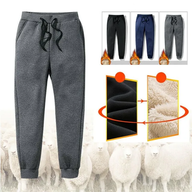 Thermohose aus dickem Fleece für Männer