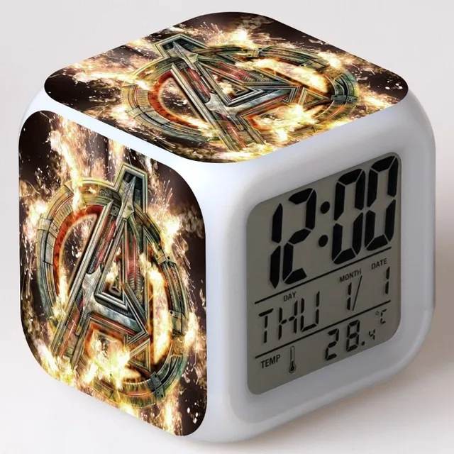 Alarm clock with theme Avengers 19