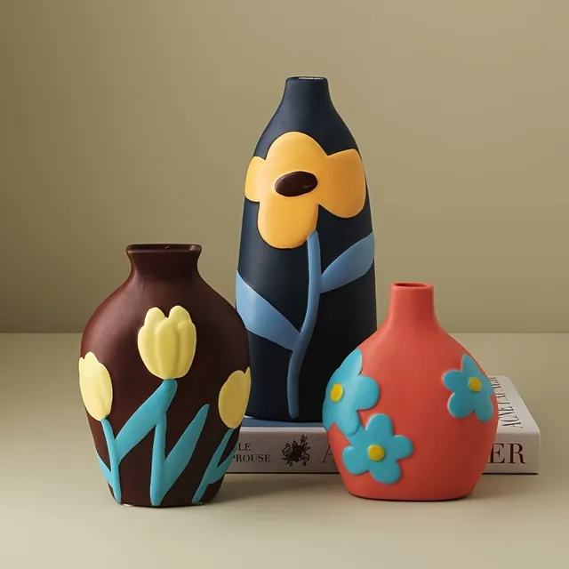 1pc Morandi Ceramic vase - elegant decoration for your home