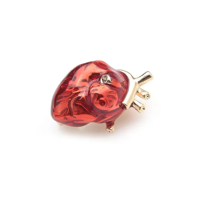 Modern stylish brooch Heart