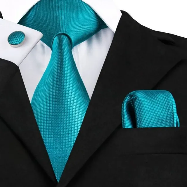 Men's luxury business set | Tie, Handkerchief, Cufflinks