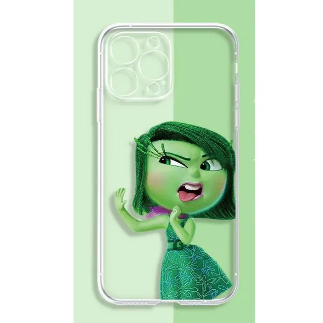 Husă transparentă pentru telefoane iPhone cu personaje din desenele animate V în cap 2 - Inside Out 2