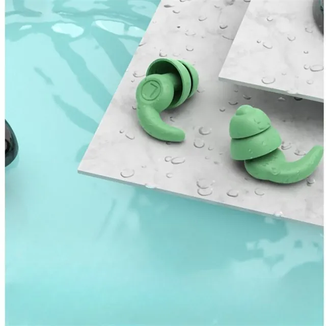 Silikónové jednofarebné špunty do uší na ochranu uší pred vodou pri potápaní