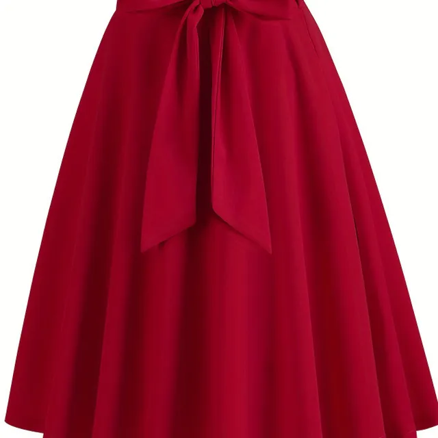 A-cut skirt with bow in front