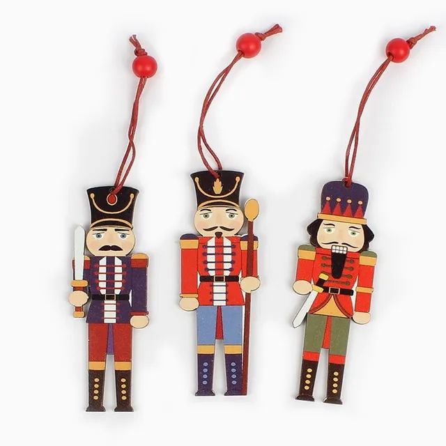 Christmas decoration soldier 3 pcs