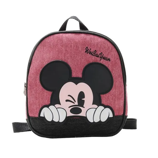 Nádherný dětský batoh s Minnie a Mickey Mousem style06 23x22x9CM