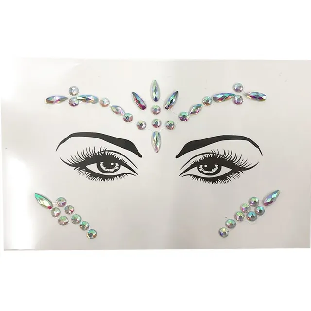 Sexy self-adhesive face rhinestones