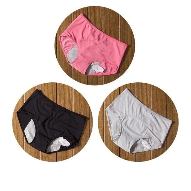 Menstruační kalhotky 3k pink-black-grey lwaist58-64cm