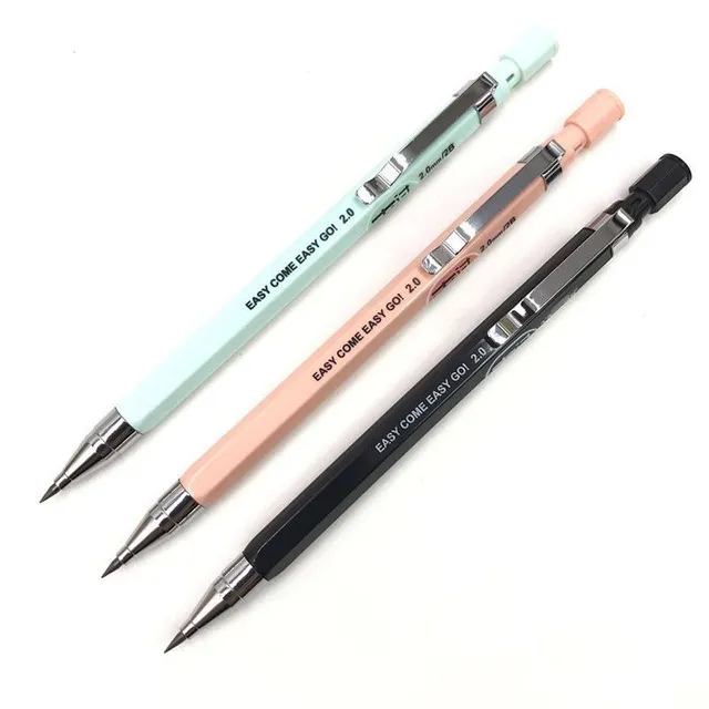 Creion de gumă minimalist monocrom pentru geometrie și desen cu grosimea de 2mm