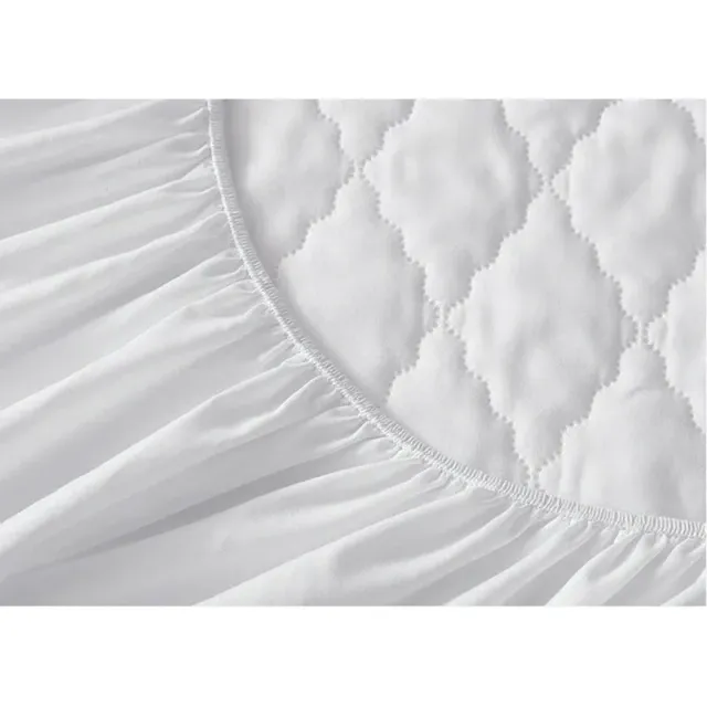 Waterproof mattress protector with stitching - thick, single or double, with elastic edge, in the style of stretching sheets