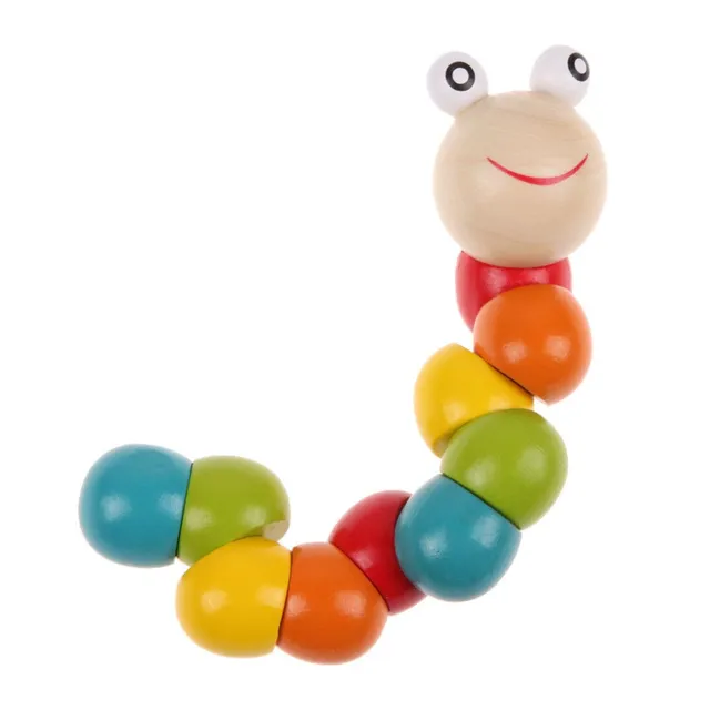 Wooden educational toy - caterpillar