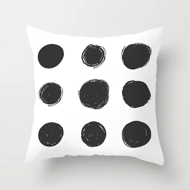 Pillow cover with geometric shapes 12 450-450-mm