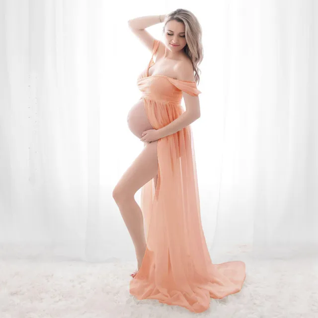 Beautiful chiffon maternity dress