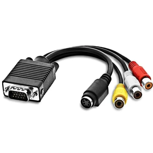 Adaptor VGA la S-video / RCA M/F 18 cm