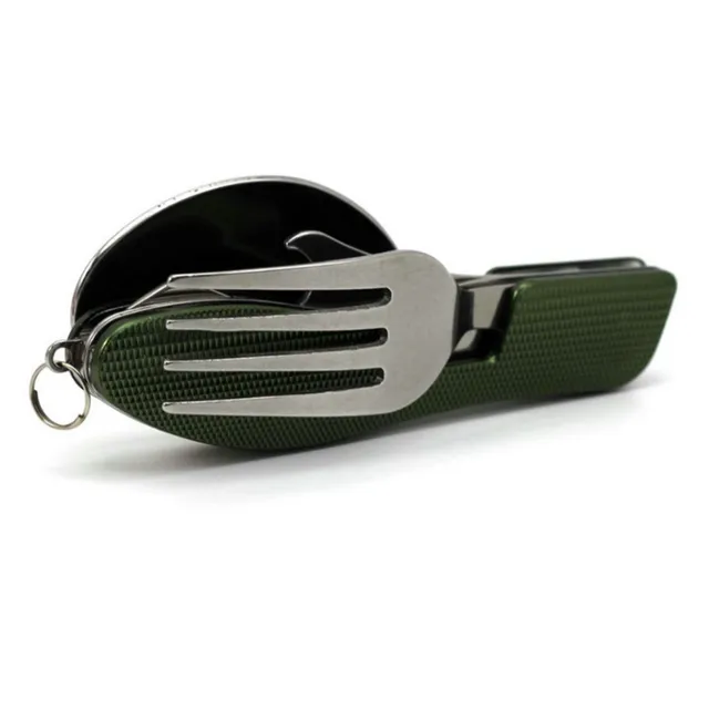 Multifunctional stainless steel cutlery for camping