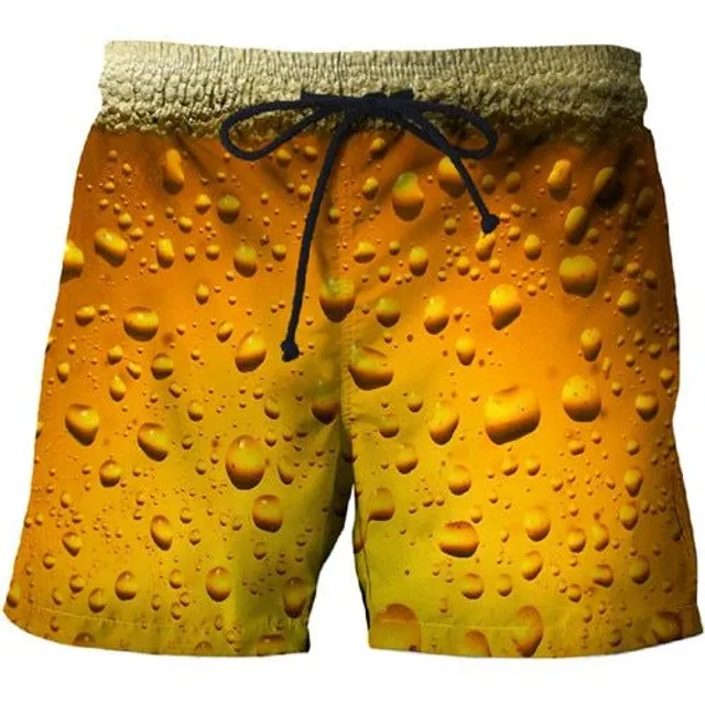 Stylowe letnie szorty męskie piwo