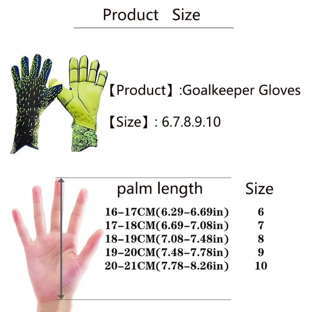 Professional goalie gloves - Breathable, comfortable and durable for outdoor sports (Green)