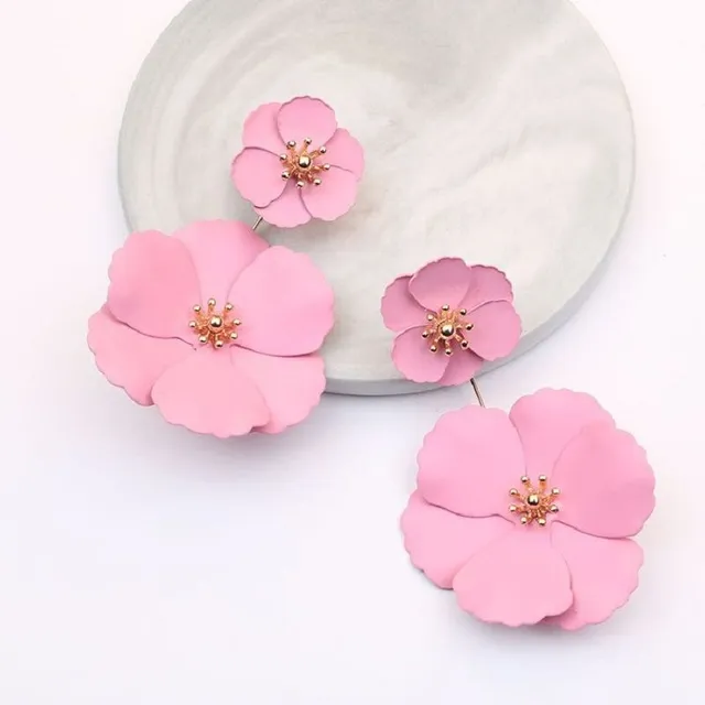 Women's flower earrings J189