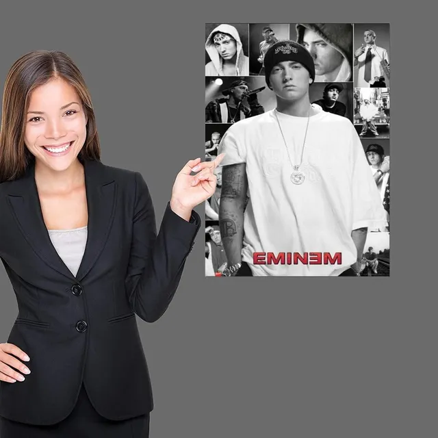 Poster pe pânză cu motivul rapperului preferat EMINEM - diferite dimensiuni