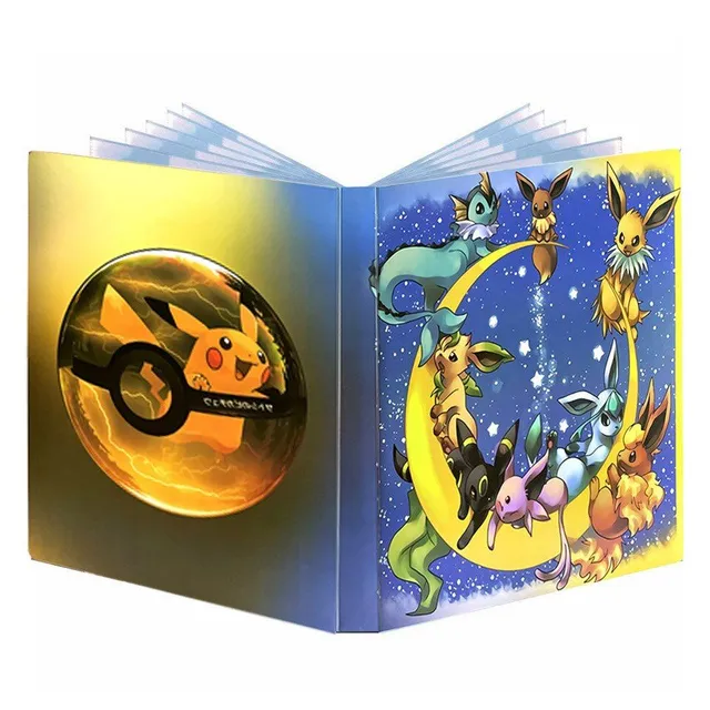 Stylowy album dla kart kolekcjonerskich z motywami Pokemon