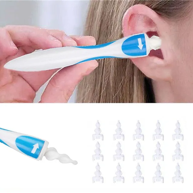 Ear cleaning device - set with attachments