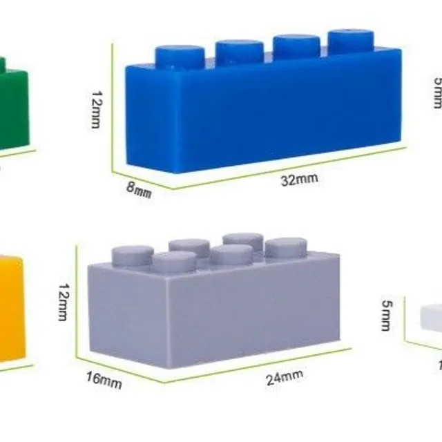 Set de construcție - 1000 bucăți