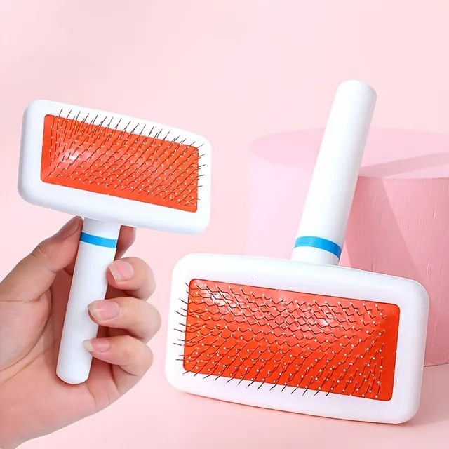 Effective hair remover - brush for dogs and cats (Catched hair and cleaning)