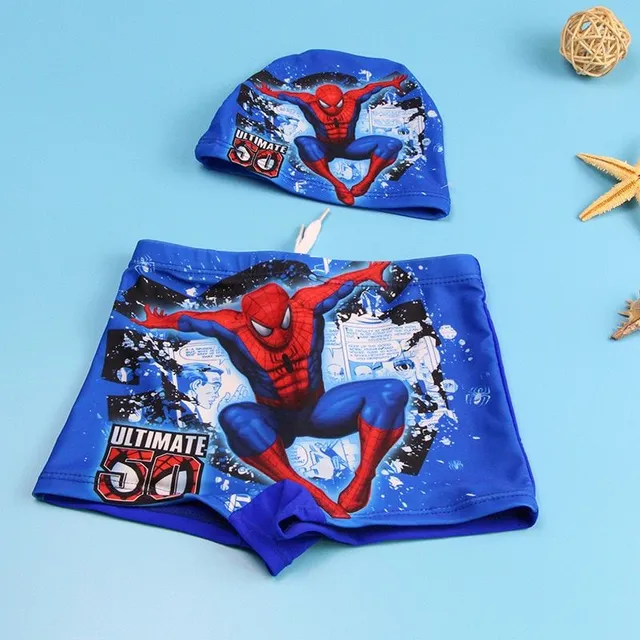 Children's swimwear with a bathing cap