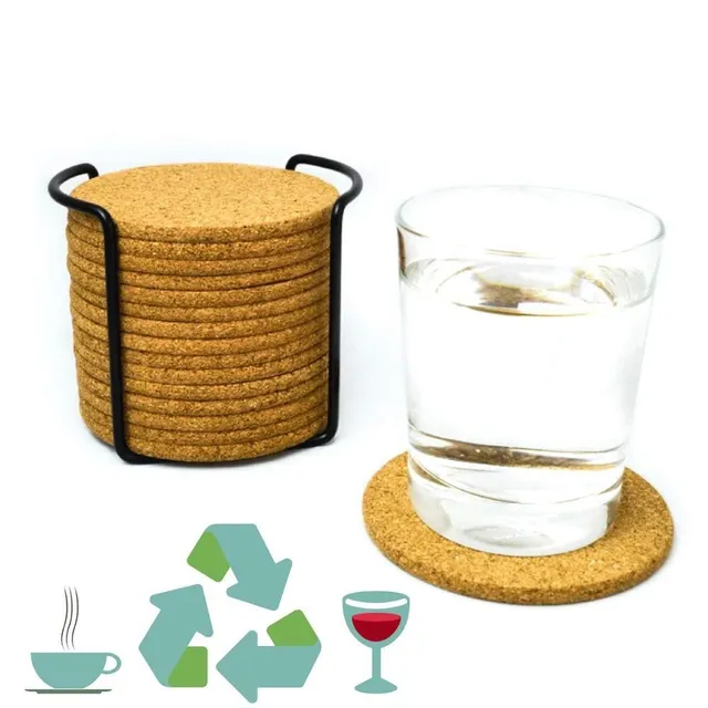 Cork coasters 20 pcs