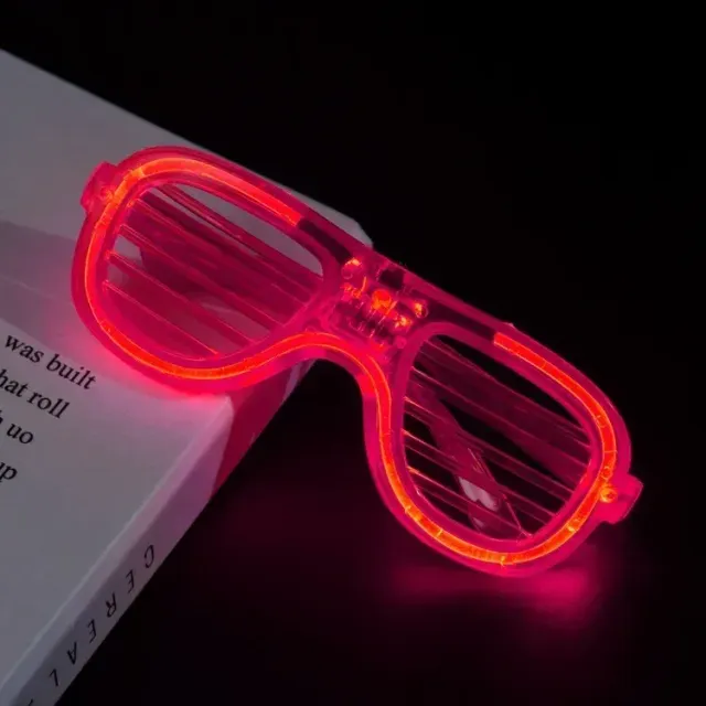 Neon glowing LED glasses for parties for children and adults