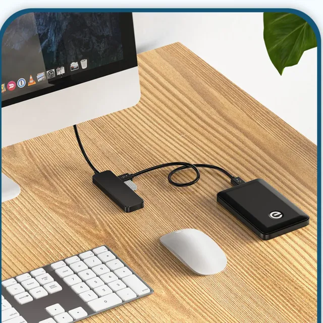 Hub USB 3.0 cu 4 Porturi, Adaptor Multi Splitter OTG Expander pentru Computere