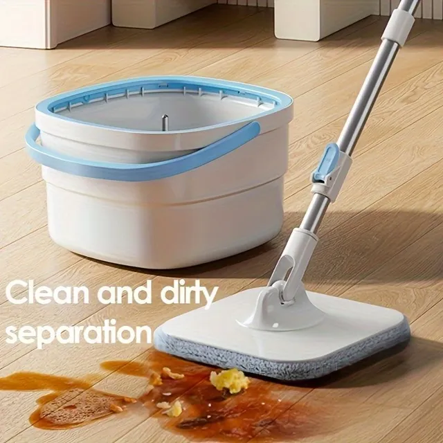 Steam mop with separation of dirty water and self-cleaning scrubbin, swivel head, dry and wet, for household, kitchen, bathroom - different colors
