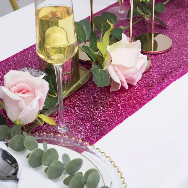 Světlíkový ubrus pro oslnivé stoly - Dekorace na svatby, narozeniny, Vánoce a párty - Odolný proti prachu - Sváteční dekorace pro domov a stůl