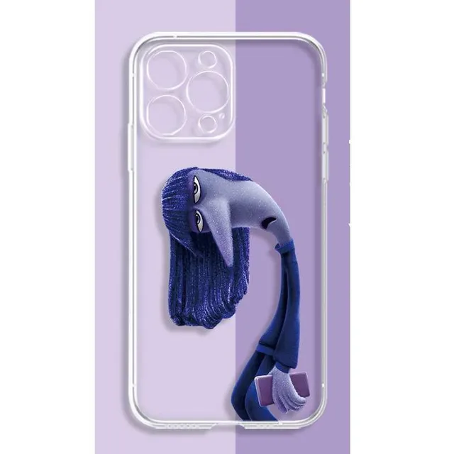 Transparent cover for iPhone phones with characters from a fairy tale In Head 2 - Inside Out 2