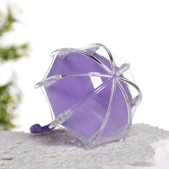 Plastic candy box in the shape of an umbrella 12 pcs