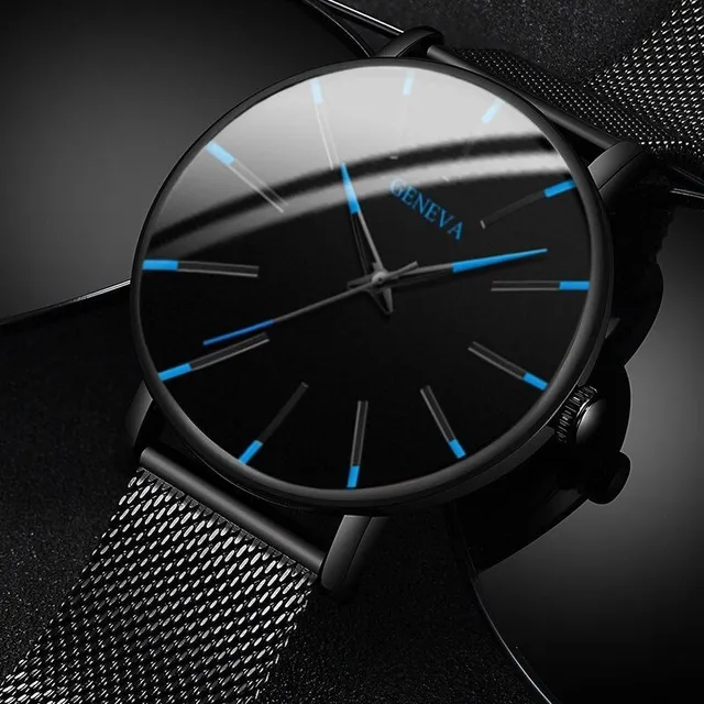 Stylish modern men's watch Nero