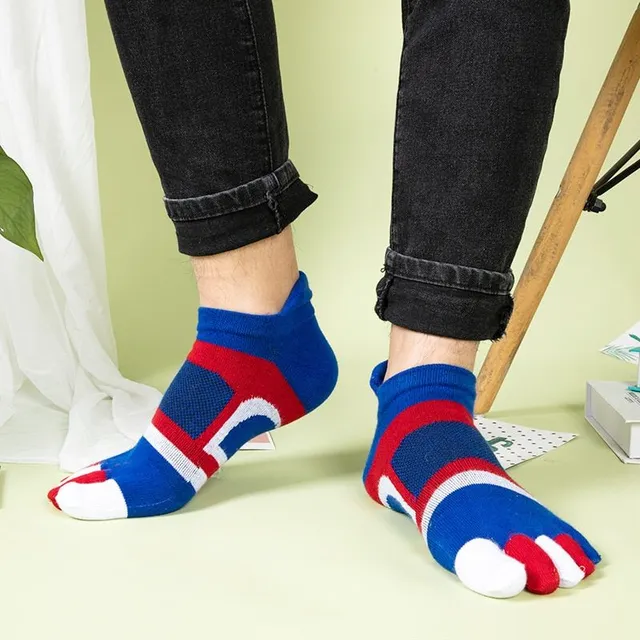 Unisex street ankle toe socks