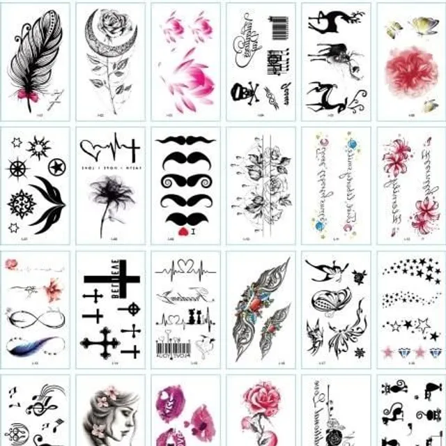 Dočasné tetování pro ženy 30 ks