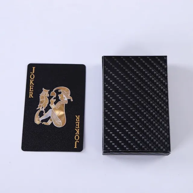 Waterproof gold plastic poker cards