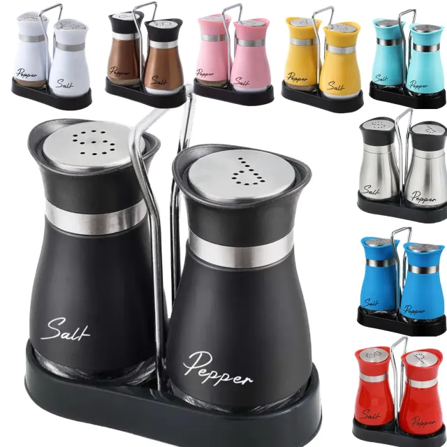 Practical salt and pepper in set 2 pieces - stylish supplement to the kitchen