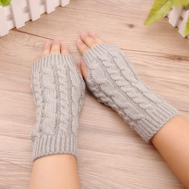 Women's fingerless knitted gloves - 5 colours