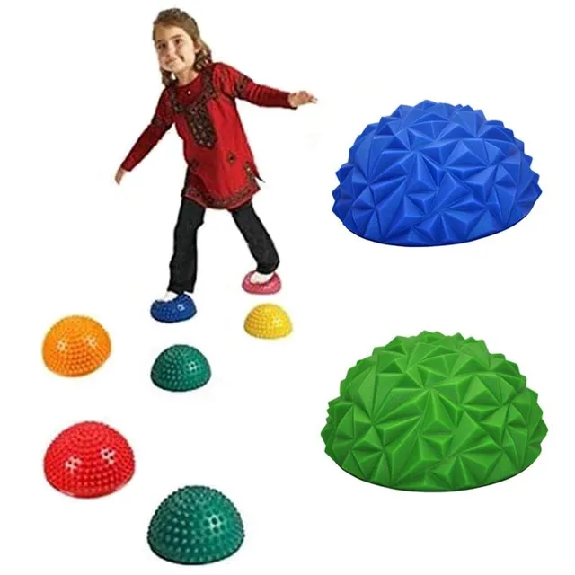 Outdoorový balanční masážní cvičební dětský míč ve tvaru polokoule