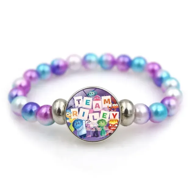 Colorful baby bead bracelet with pictured figure from a fairy tale In the head 2 - Inside Out 2