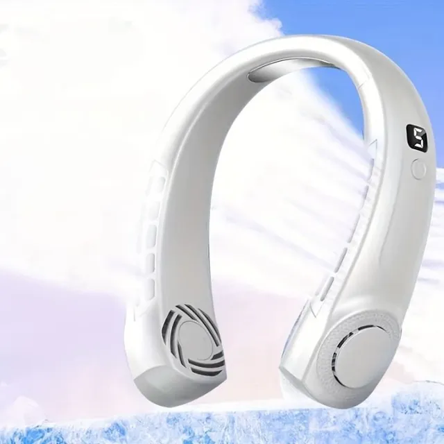 Portable non-contact cooling collar with USB charging