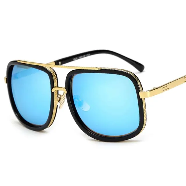 Luxusné pánske slnečné okuliare Lazar modra-skla